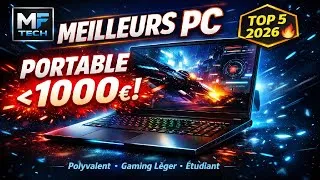 Miniature : Quel PC Portable Acheter en 2026 Sous 1000€ ? (Comparatif Réel)