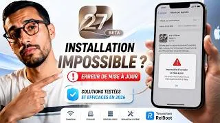 Miniature : Impossible d'installer iOS 27 Beta ? 7 Solutions Rapides (2026)