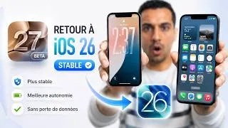 Miniature : iOS 27 Beta : TROP DE BUGS ? Revenir à iOS 26 SANS PERDRE vos données !