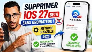 Miniature : Supprimer iOS 27 Beta sans ordinateur (Méthode officielle 2026)
