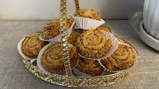 Miniature : Mquiadate aux amandes (spirales aux amandes)       مقيعدات معسلين بلوز