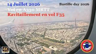 Miniature : 14 JUILLET 2026 VOL EN A330 MRTT  AU DESSUS DE PARIS & RAVITAILLEMENT F35 BASTILLE DAY 2026 4K