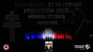 Miniature : BAPTÊME DE LA PROMO 2025 École de l'Air et de l'Espace et Spectacle de drones  26 Juin 2026 en 4K