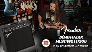 Miniature : Fender Mustang LT X100 – 13 effets en démo (juste le son, pas de paroles)