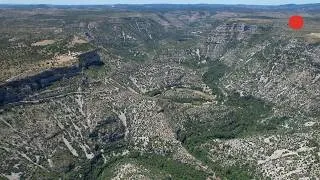 Miniature : Le cirque de Navacelle vu du ciel