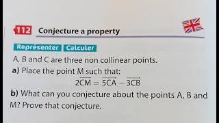 Miniature : 492. 2nde- To conjecture a property about vectors