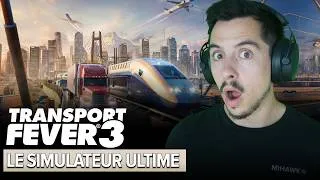 Miniature : Ce NOUVEAU JEU DE GESTION m'a réconcilié avec le genre ! | Transport Fever 3 - GAMEPLAY FR