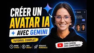 Miniature : J'ai créer un avatar IA en 10 minutes avec Gemini pour mon business