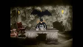 Miniature : Batman (1943) Intro Colorization - Work In Progress #2 - Black Cowl And Black Cape