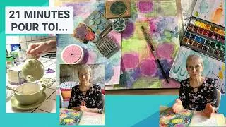 Miniature : Art Journaling pour se détendre… Seulement 3 ÉTAPES & 3 FOURNITURES !