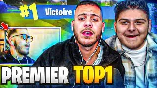 Miniature : JE REAGIS A MON PREMIER TOP 1 SUR FORTNITE BATTLE ROYALE !!!