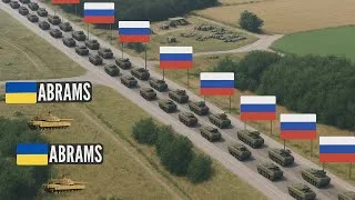 Miniature : La brigade RUSSE aperçoit les chars Abrams - et voilà ce qui se passe!