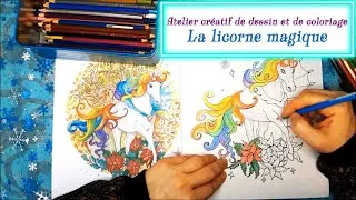 Miniature : 🎨 Atelier créatif de dessin et de coloriage : « Mon univers de Noël » La licorne magique !