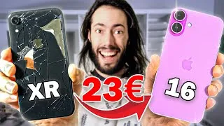 Miniature : Je transforme un iPhone XR en iPhone 16 (a peu près)
