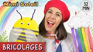 Miniature : Bricolage Printemps pour Enfants 🌈Abeille Arc-en-ciel Couleurs (maternelle)