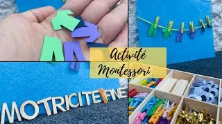 Miniature : Activité Montessori // Motricité fine