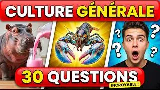 Miniature : 99% des gens se trompent à ces 30 Questions de Culture G ! 🤯 (Faits Surprenants)