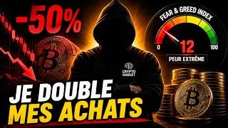 Miniature : Crash Bitcoin : Pourquoi je double mes achats maintenant 💰
