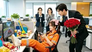 Miniature : Une femme de ménage joue au travail... Le PDG arrive, l'augmente et en tombe fou amoureux ! 😳💖