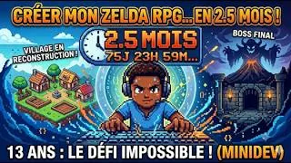 Miniature : DÉVELOPPER UN RPG STYLE ZELDA EN 2.5 MOIS : LE DÉFI IMPOSSIBLE ! (MINIDEV #1)