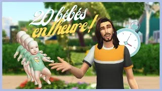 Miniature : Avoir 20 bébés en 1H ?!! 😱( C'est trop difficile) - Challenge Sims 4