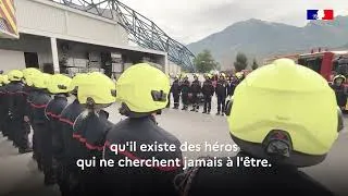 Miniature : Cérémonie d’hommage au sergent Baptiste Gerfaud-Valentin à Albertville (Savoie)