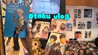 Miniature : a cozy otaku vlog 🎐| bookstore, manga haul & room makeover 