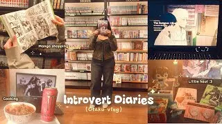 Miniature : introvert diaries 🎐 | bookstore day, manga haul, anime & painting :3