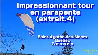 Miniature : Impressionnant tour en parapente (extrait.4) Saint-Agathe-des-Monts Québec Canada