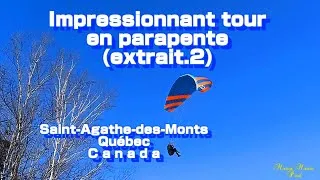 Miniature : Impressionnant tour en parapente (extrait.2) Saint-Agathe-des-Monts Québec Canada