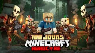 Miniature : J'ai survécu 100 jours sur une ÎLE de CANNIBALE dans Minecraft Hardcore..