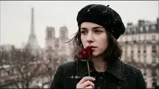 Miniature : French Romantic Ballads ❄️ Snowy Paris Café Atmosphere & Emotional French Love Songs