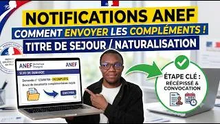 Miniature : Notifications ANEF : Comment Suivre le progrès & Envoyer Compléments Dossier