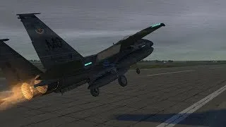 Miniature : Gameplay DCS World F15C Dangerous Landing