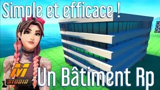 Miniature : Comment faire un BÂTIMENT RP SIMPLE et EFFICACE sur Fortnite Créatif ! [Tuto Fortnite]