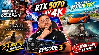 Miniature : TOUT LE MONDE SE TROMPE ?! 😱 RTX 5070 en 4K avec seulement 12 Go de VRAM… (Épisode 3)