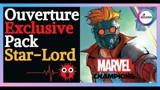 Miniature : DÉCOUVERTE EXCLUSIVE !! - STAR LORD - PACK HÉROS - Marvel Champions
