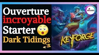 Miniature : OUVERTURE INCROYABLE !!! Starter Dark Tidings + DECK DELUXE A GAGNER - Keyforge