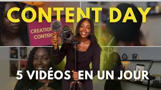 Miniature : Une journée dans la vie de créatrices de contenu : je tourne 5 vidéos (coulisses)