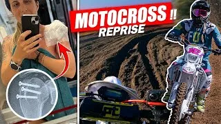 Miniature : Je reprends le MOTOCROSS après ma 2ème OPÉRATION de l'épaule 🚑 Roulages en BHR 300