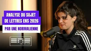 Miniature : Analyse du sujet de Lettres ENS 2026 par une normalienne