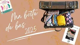 Miniature : Ma boîte de bas 2025 et projets chaussette 2026