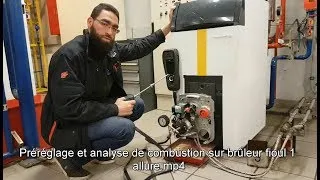 Miniature : Préréglage et analyse de combustion sur brûleur fioul 1 allure