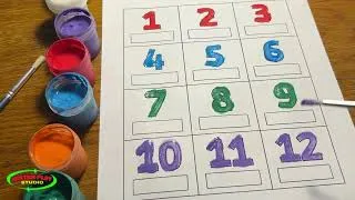 Miniature : Learn numbers with nursery rhymes:  Counting from 1 to 12 (Activity for kids Mister Play Studio)