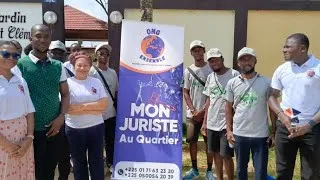 Miniature : ⭕️ Mme DIABY de l'ONG Ensemble lors de la campagne sur l'insertion des handicapés