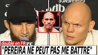 Miniature : Ankalaev répond à Alex Pereira : « Il ne peut pas me battre » | Ankalaev VS Guskov conférence en FR