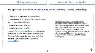 Miniature : Vidéo 7 : Les opérations dans la vie de l'entreprise durant l'exercice/Définition de la comptabilité