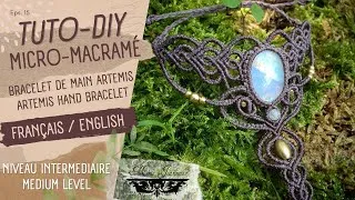 Miniature : Tuto Diy Bracelet de main Micro-macramé / Niveau Intermédiaire / Mme Jeannette