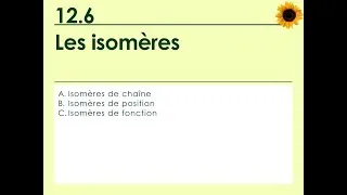 Miniature : 12.6 - Les isomères