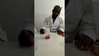 Miniature : Comment réaliser la combustion du soufre ? Décoloration de la solution de permanganate de potassium